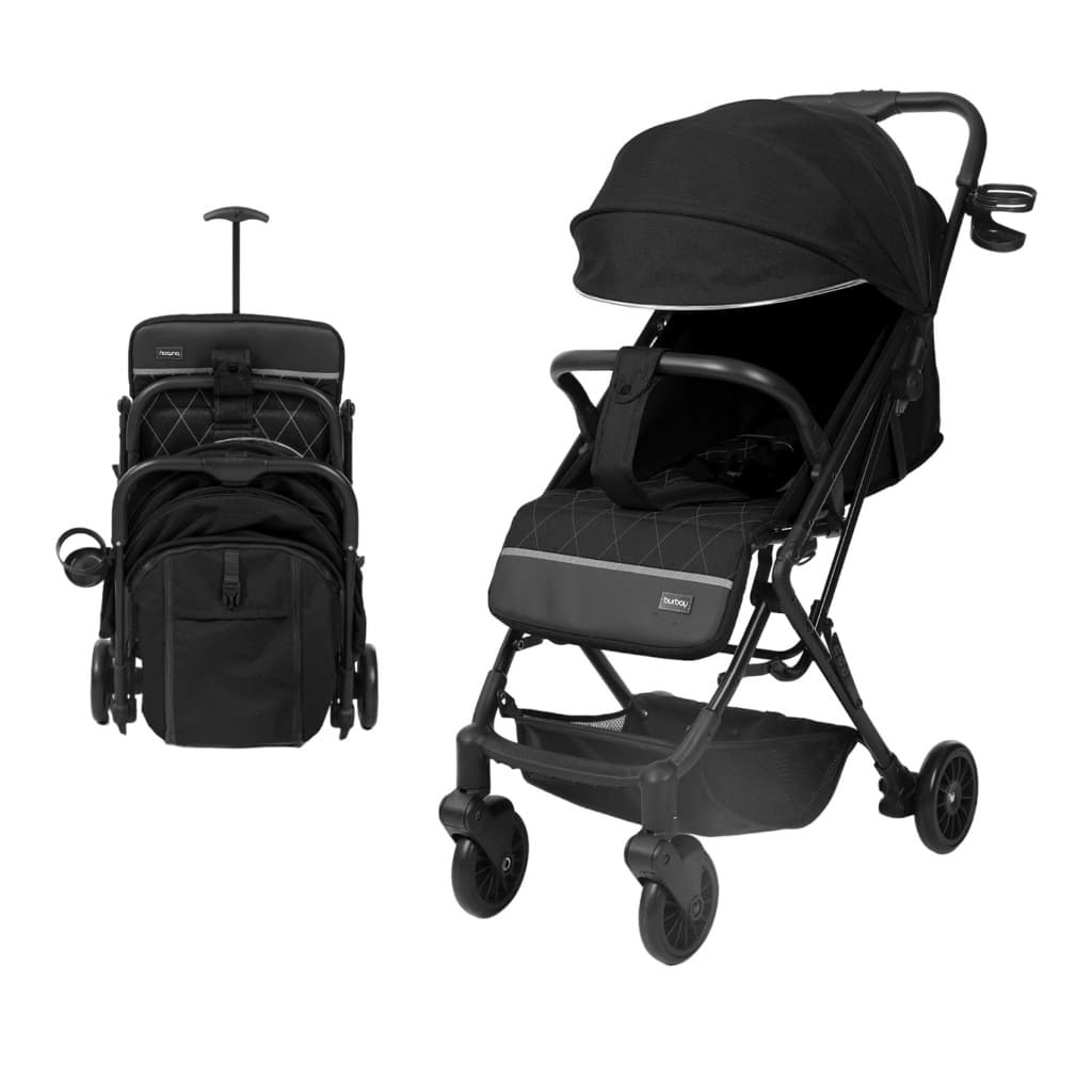 Carrinho de Bebê Compacto Dobrável Tipo Mala para Viagem | Ultra Leve, Reclinável 175°, Portátil e Fácil de Transportar