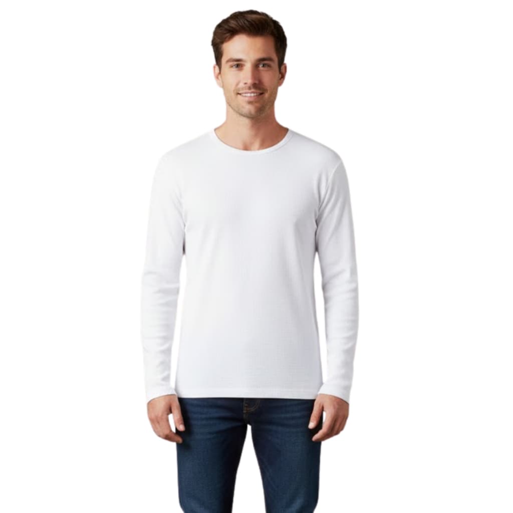 Camiseta Masculina Canelada Manga Longa Malwee Original
