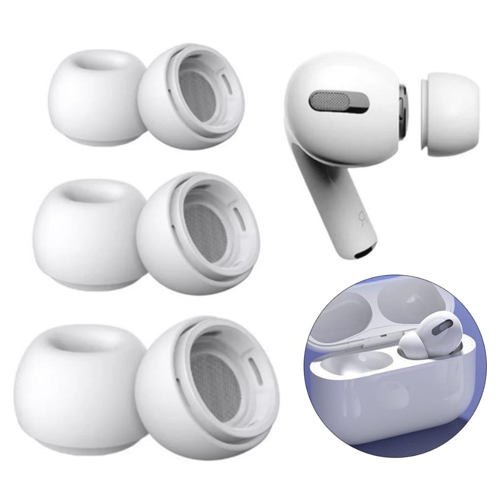 Kit 3 Pares Adaptador Borracha Para Airpods Pro 3 Geração P M G
