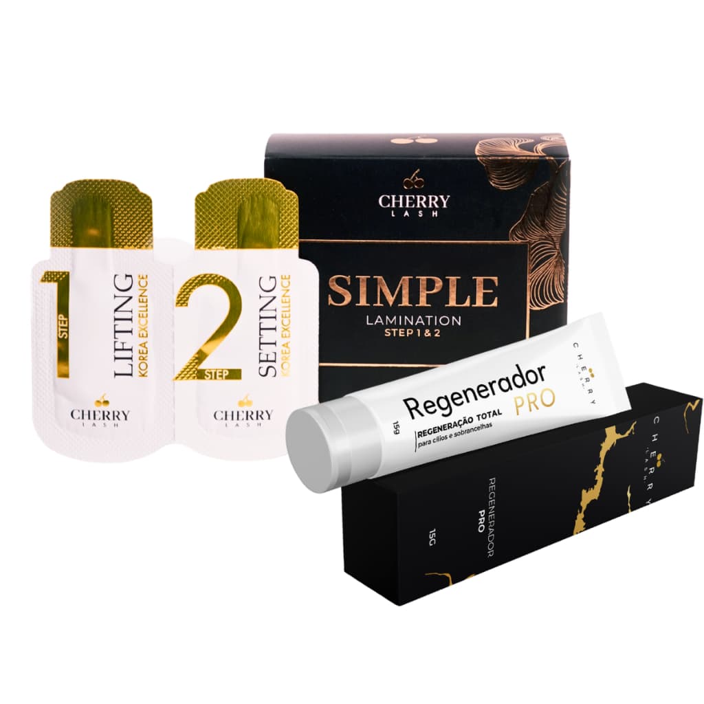 Combo Cherry Lifting E Brow Simple Lamination E Passo 3 Regenerador