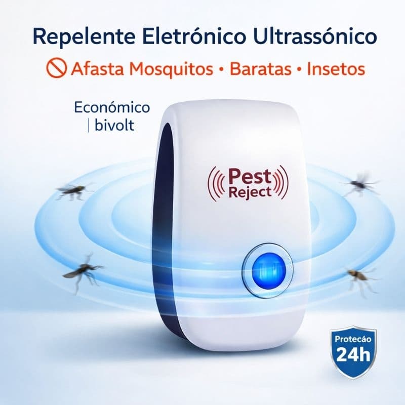 Repelente Ultrassônico Bivolt Controle De Pragas