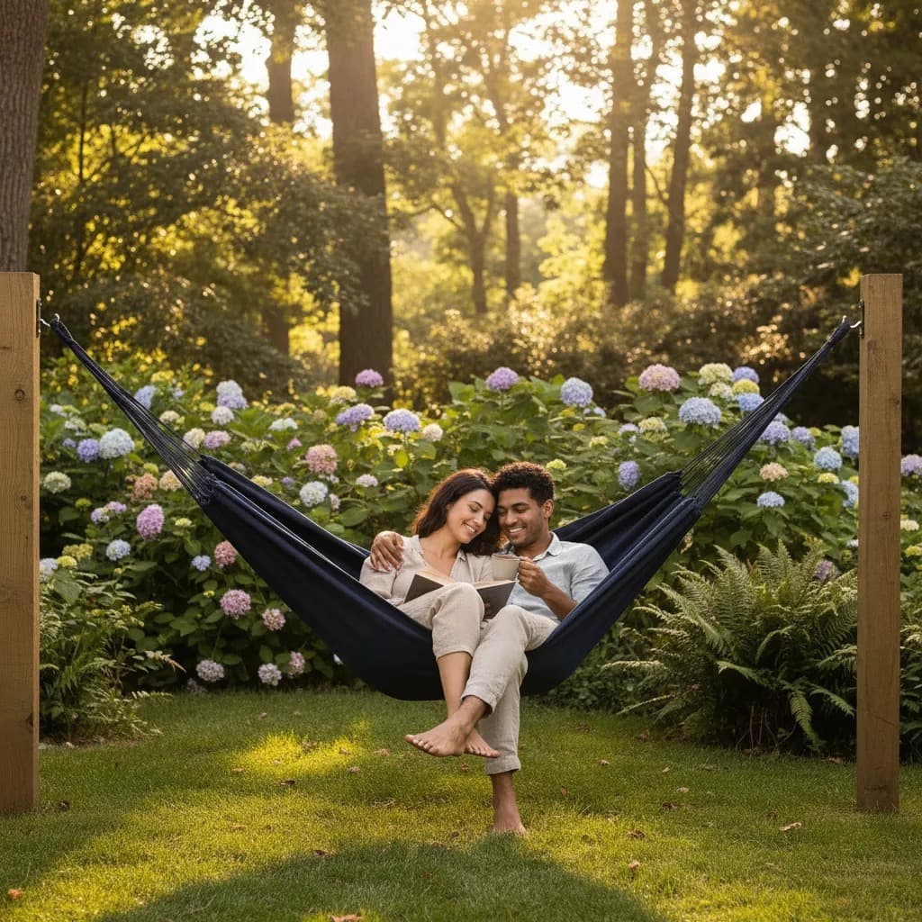 Rede de Descanso Jeans Life Basic até 2 Pessoas 3.90m x 1.40 c/ Varias Cores - Tem Tudo Têxtil