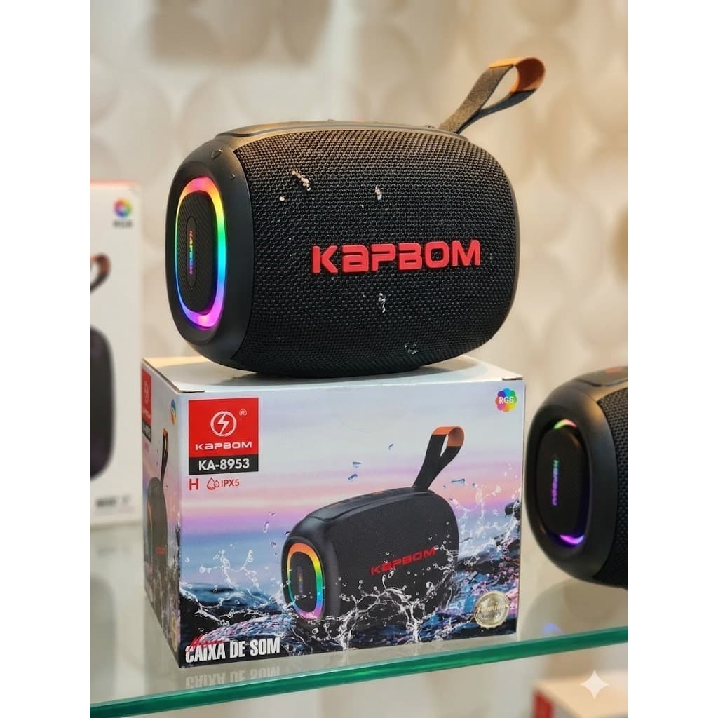 Caixa de som Kapbom ka-8953 portatil na promoção som limpo e volume alto com 50w de potencia