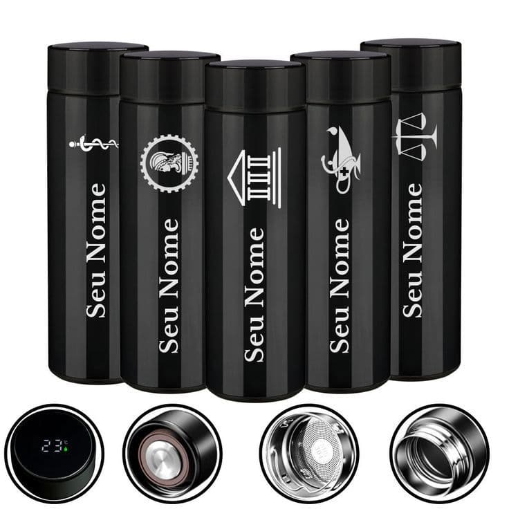 kit 10/20/30/40 garrafas térmicas 500ml  personalizadas a laser com sua logo ou nome