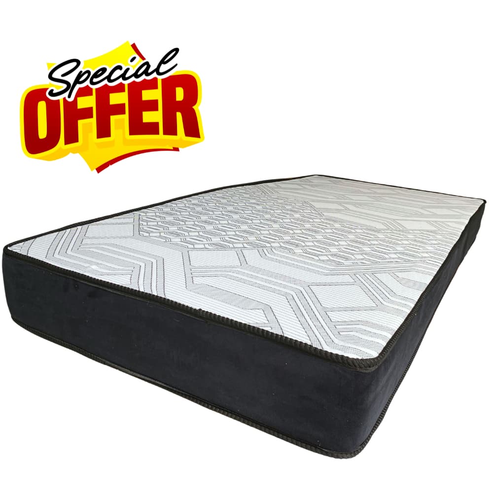 Colchão Solteiro D33 Cinza 88x188 Espuma Firme Confortável Firme Para Coluna Melhor Custo.