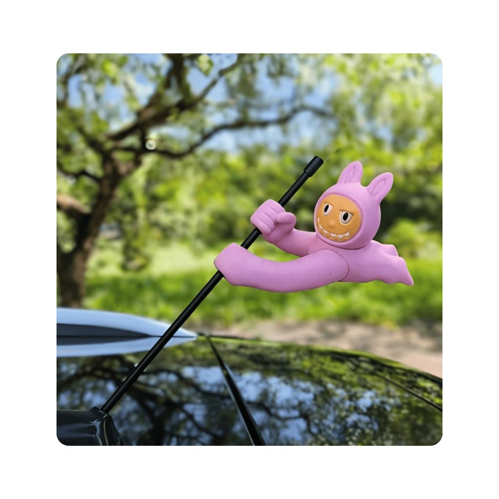 Enfeite Antena Pandora Rosa Haste Fina Bichinho Carro Brinquedo Automotivo Cartoons Personagem