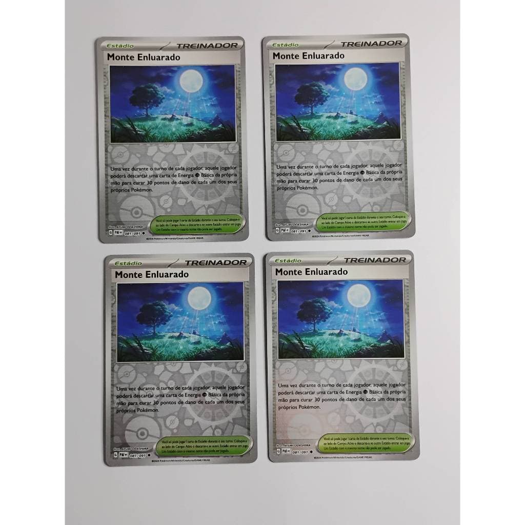 Kit 4 Monte Enluarado 081/091 Reverse Foil NM Destinos de Paldea (2024) Pokémon Estampas Ilustradas TCG Trading Card