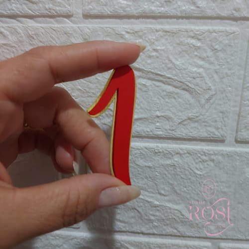 Aplique Personalizado  número em 3d | Envio imediato| varias cores
