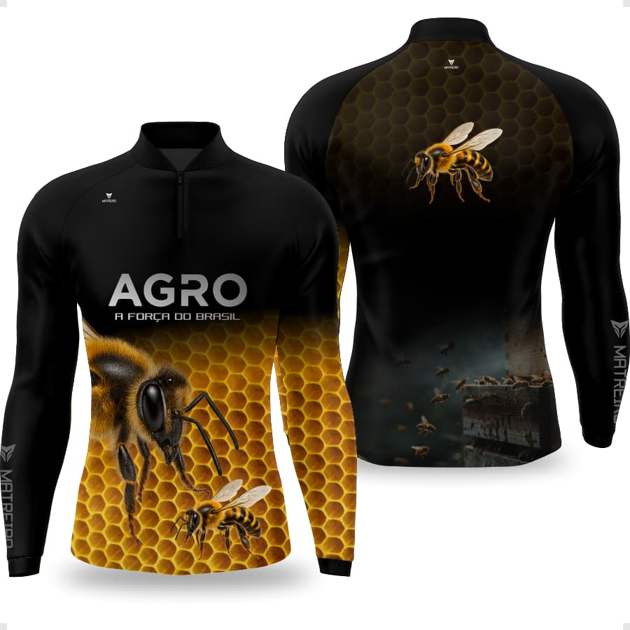Matreiro Camiseta UV Apicultura Manga Longa Proteção Solar