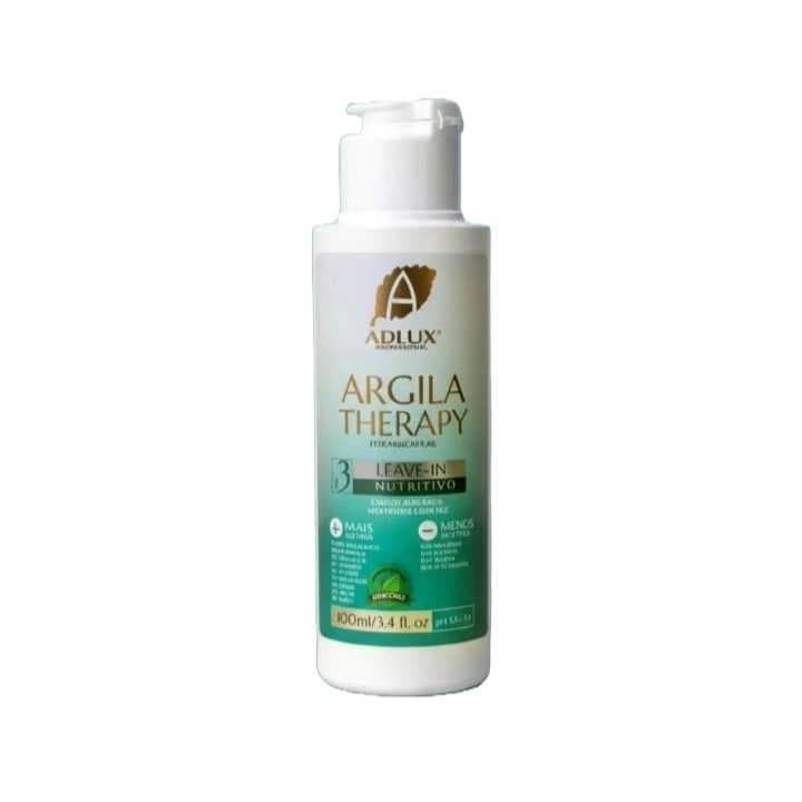 LEAVE IN ATIVADOR ARGILA THERAPY MINI ADLUX PASSO 3 MANUTENÇÃO HIDRATAÇÃO TRATAMENTO CAPILAR SUAVIZANTE