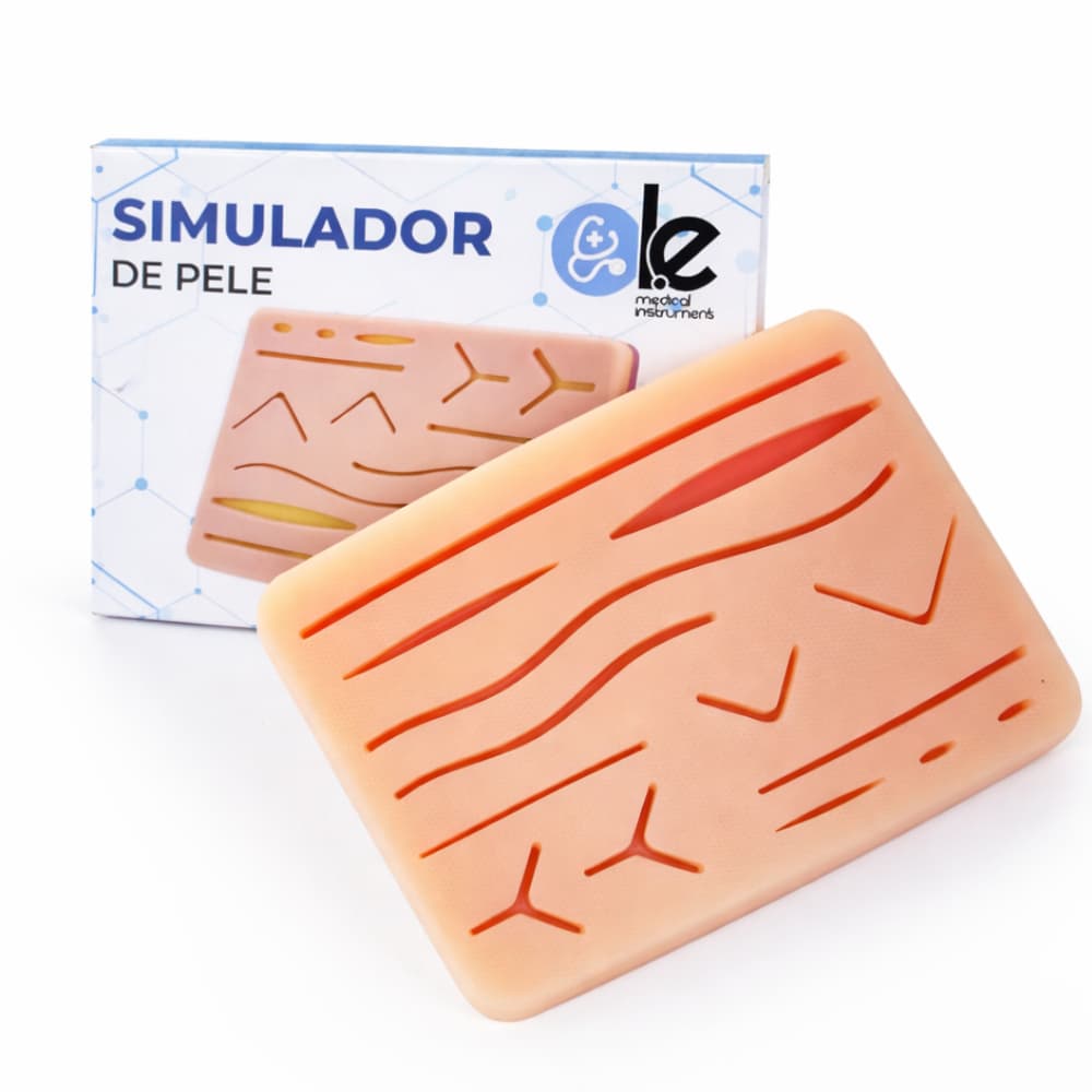 Simulador de Pele Realista para Treinamento de Sutura M - Le Medical