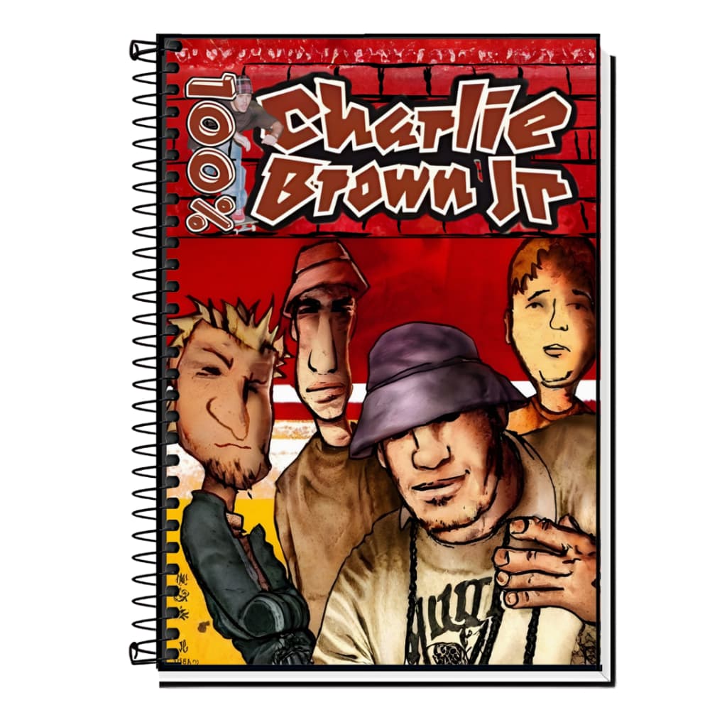 Caderno Escolar Tributo Chorão | Charlie Brown Jr | Familia 013 | SK8 - Capa Dura & Espiral 1,10,15 e 20 Matérias