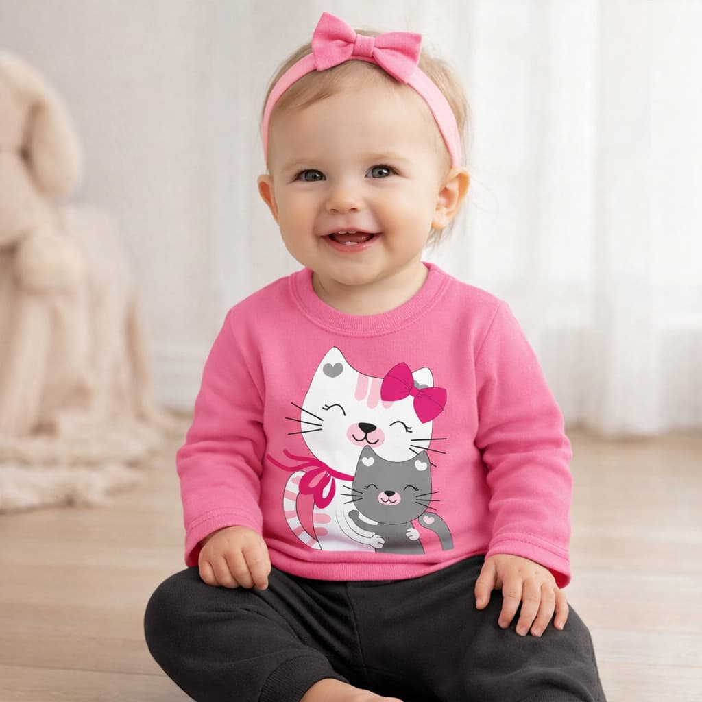 Conjunto Infantil Kyly Menina Moletom Flanelado Com Punho