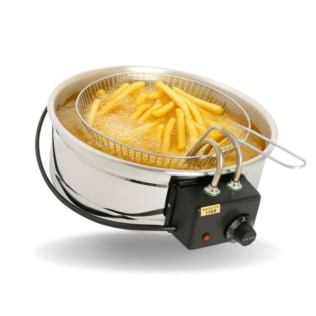 Fritadeira Tacho 7l Industrial Elétrica Inox Para Salgados Batatas Petiscos Prática Fácil de Limpar