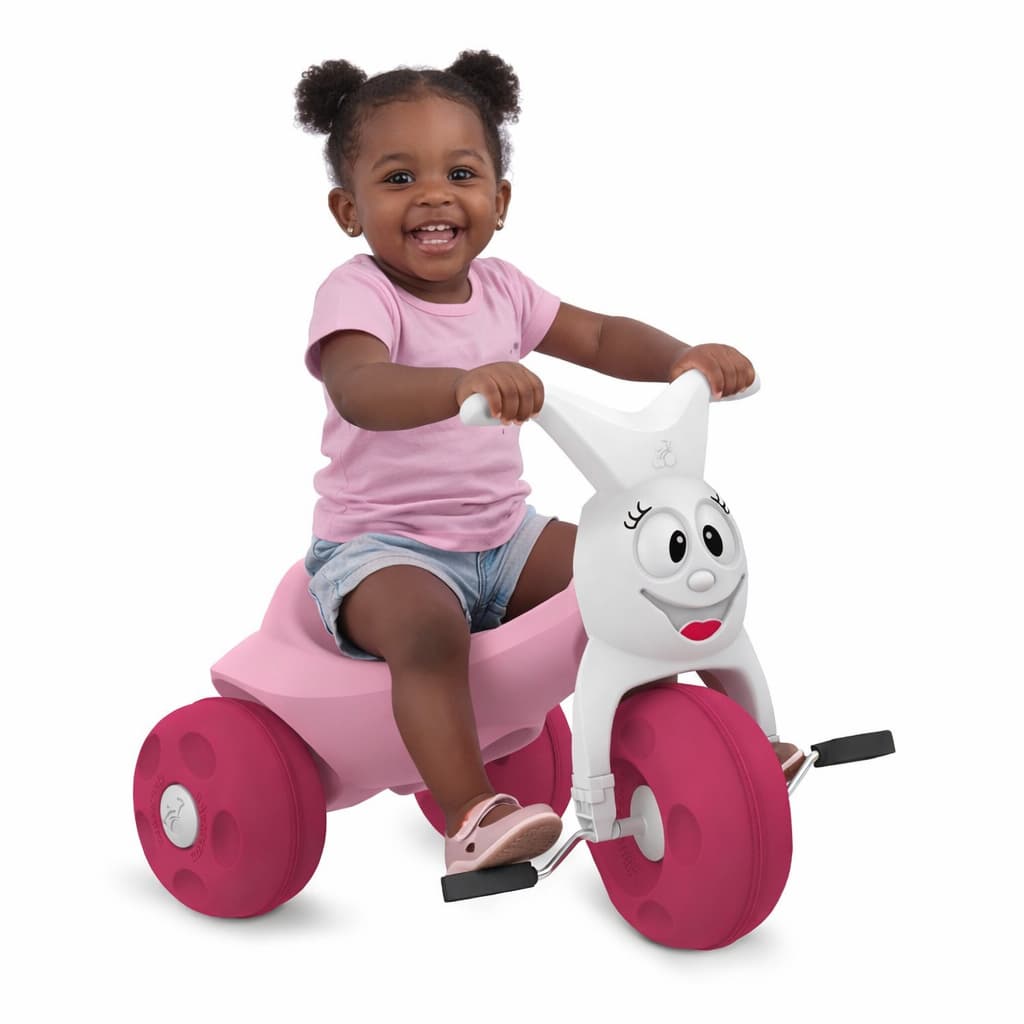 Triciclo Infantil Europa Rosa Bandeirante 671 Menina - Presente Perfeito Dia das Crianças