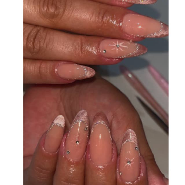 unha rose olho de gato furta cor com estrela pronta para aplicar soft gel