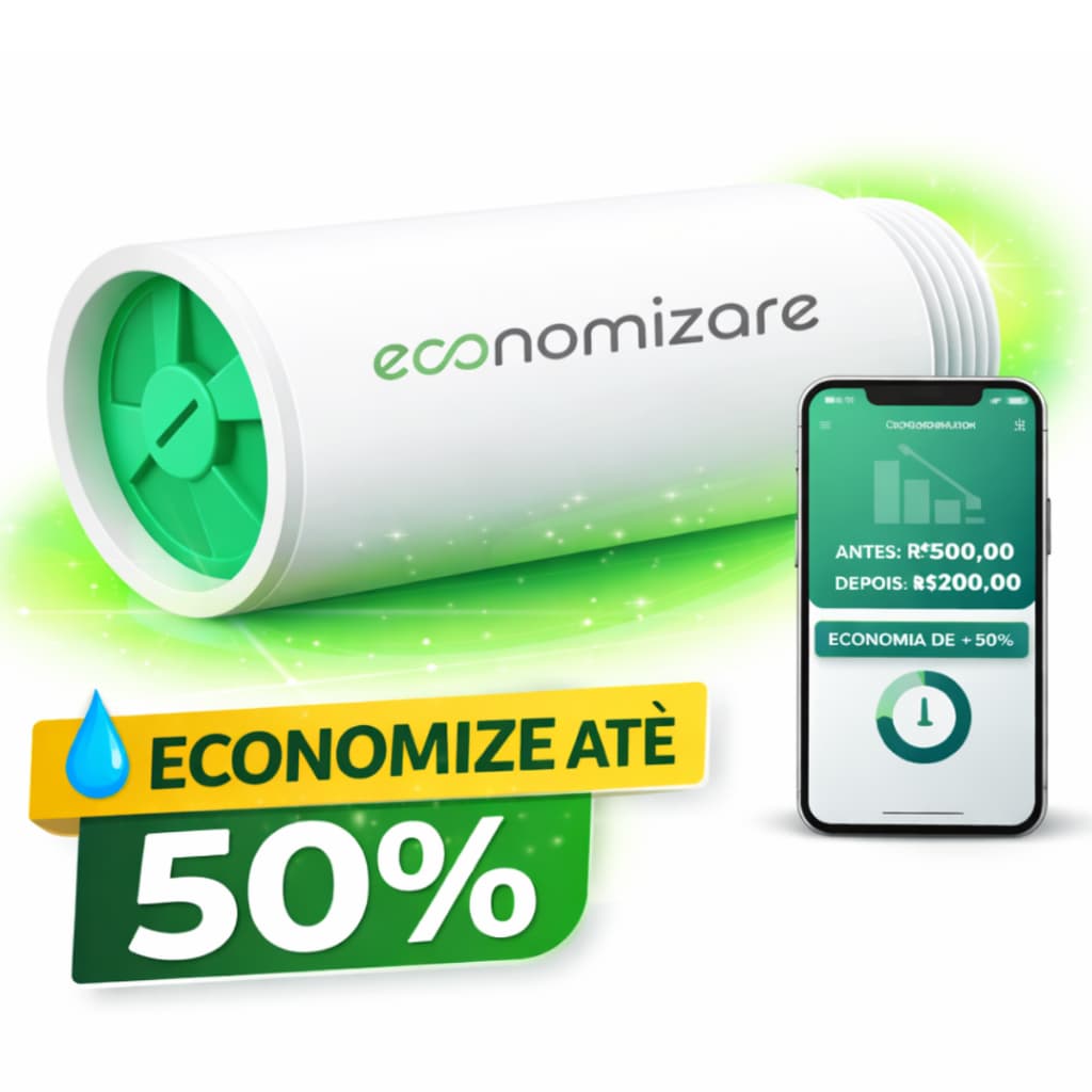 Bloqueador De Ar Redutor Conta Água  Economizare  Até 50% Válvula Economizador Consumo Hidrometro