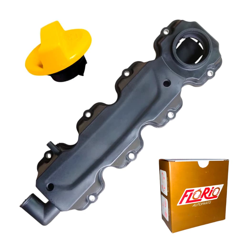 Tampa De Válvula Com Vedação Tampa Óleo Fiat Motor Gm 1.8 8v Preto
