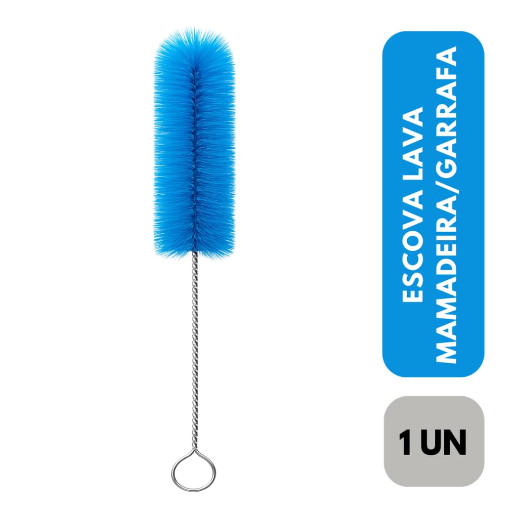 1 Escova Lava Mamadeira Garrafa Cabo Longo Multiuso Limpeza Profunda Higiênica Copo Profundo Squeeze