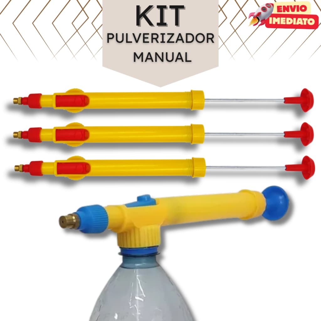 1, 2, 3 ou 4 Pulverizadores Manuais - Pulverizador Manual - Garrafa Pet Alta pressão Borrifador Plantas Jardim