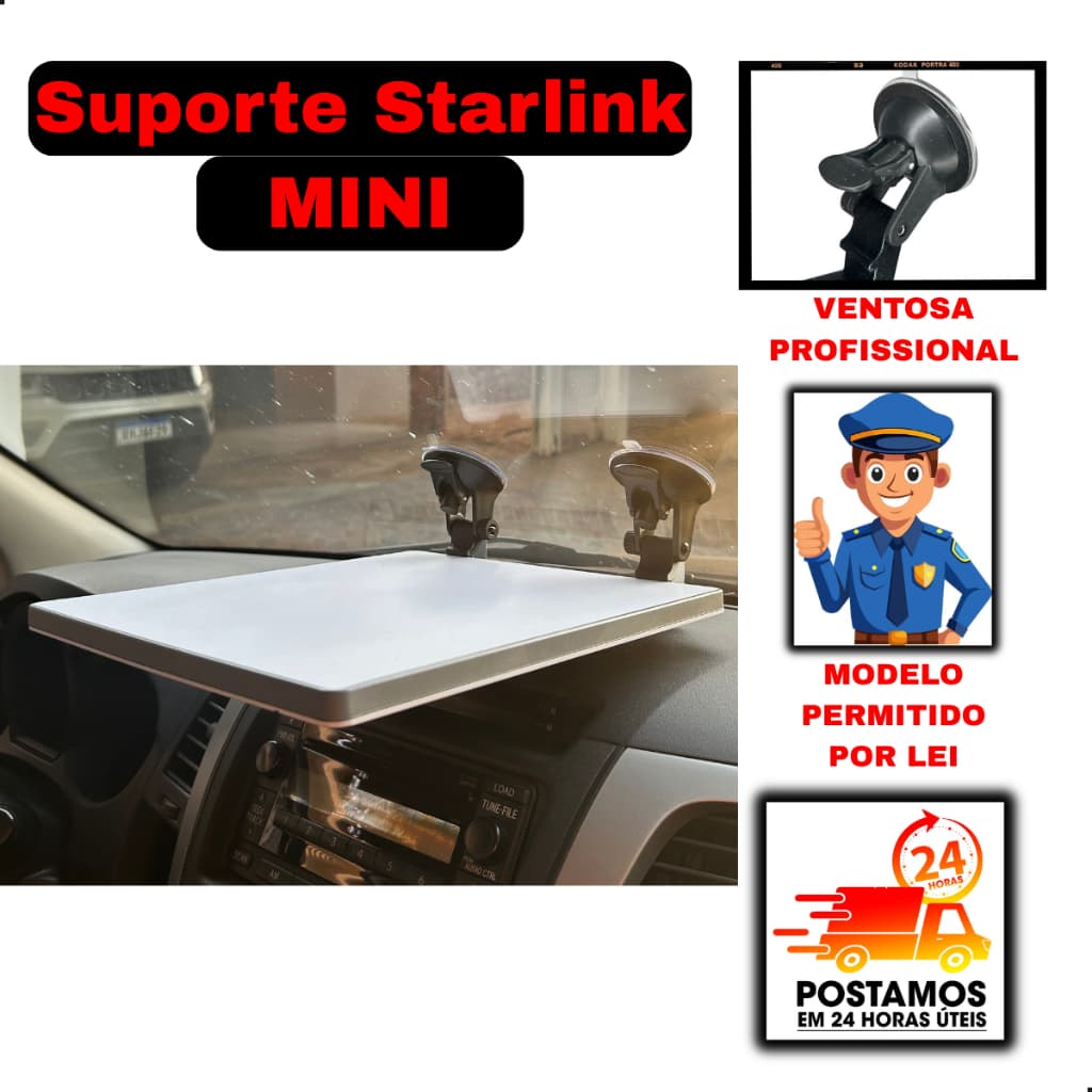 Suporte De Painel Parabrisa Para Starlink Mini Veicular