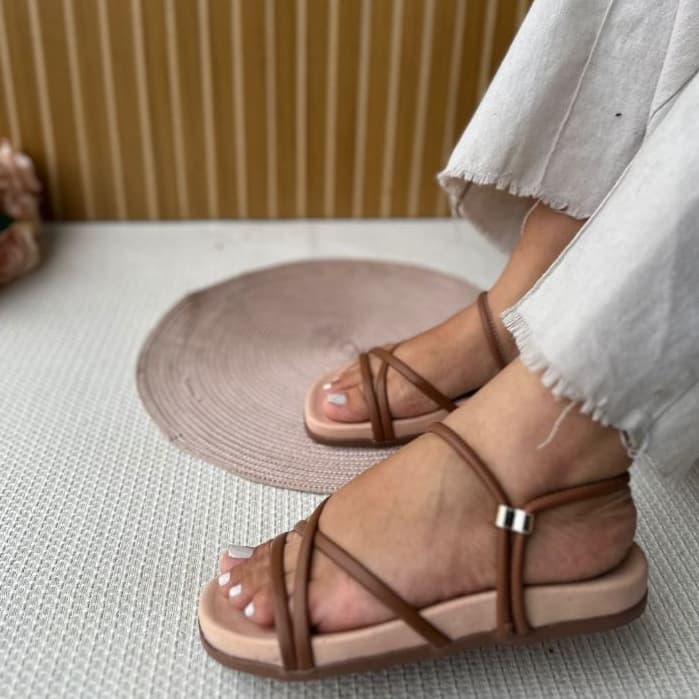 Sandalia Papete Feminina Birken Confortavel Dois em Um Glitter Regulador Brilho Tendência