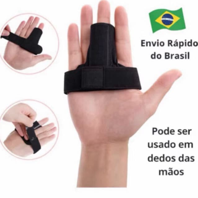 Tala Dedo Mãos Proteção Fraturas Dor Lesao Gatilho Ajustável Alívio Da Dor Artrite