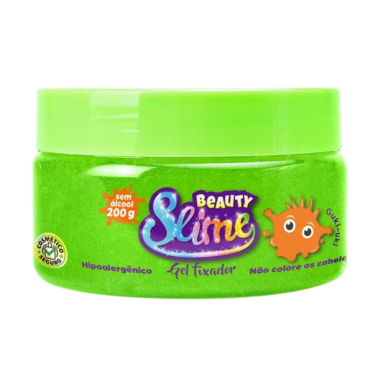 Beauty Slime Gel Para Cabelos 200g - Verde Neon