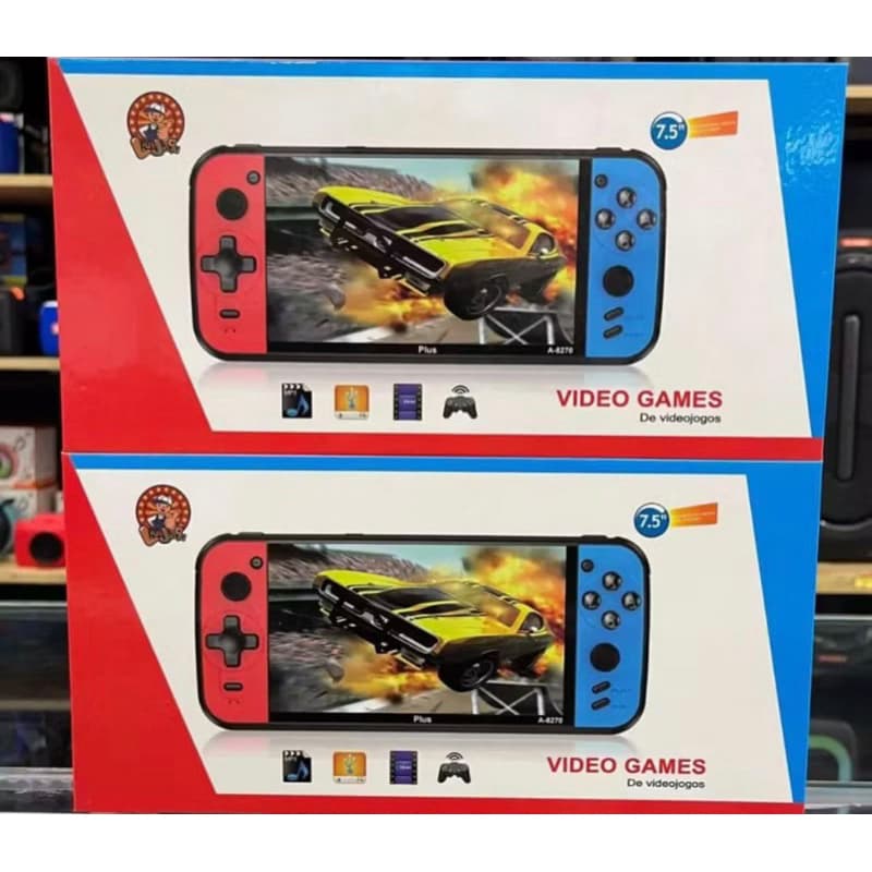 Console Mini Vídeo Game Portátil 10 Mil Jogos Retrô Tela Grande 7.5 Polegadas