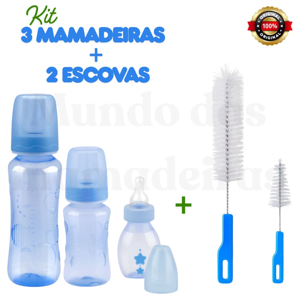 Kit Higiene Completa: Mamadeira com Escova Especial