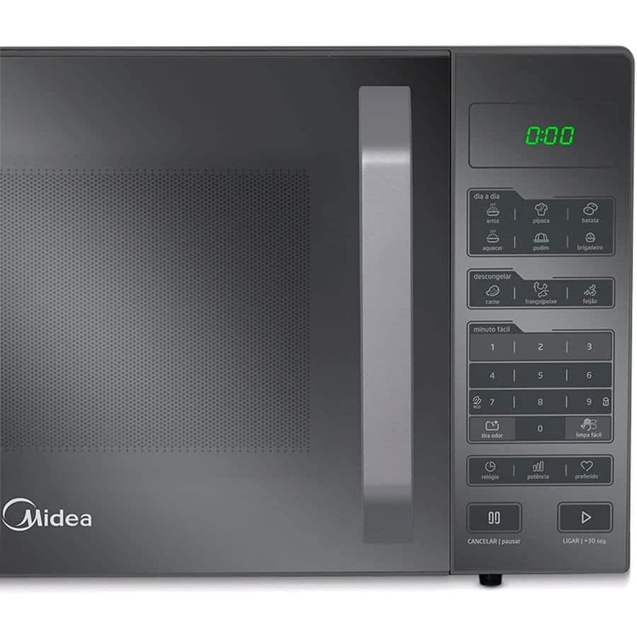 Micro-ondas 27l Prata Porta Espelhada Smartplate Midea