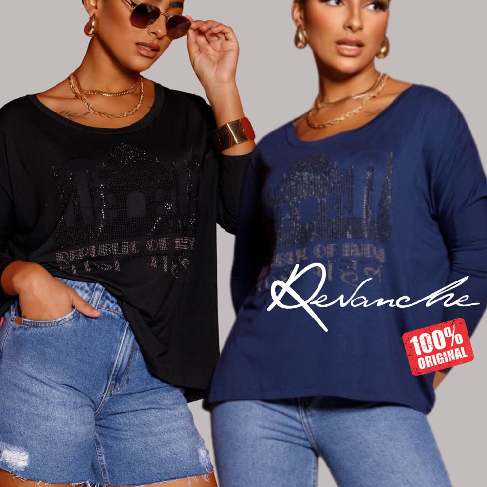 Blusa Ampla Com Pedras Feminina Revanche Tenares