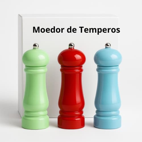 Moedor de Pimenta Sal Temperos Colorido - Elite