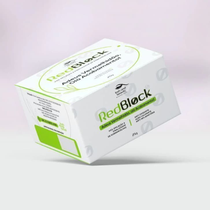 Redblock Pós Epilação Brow Lamination Tira Vermelhidão Pele