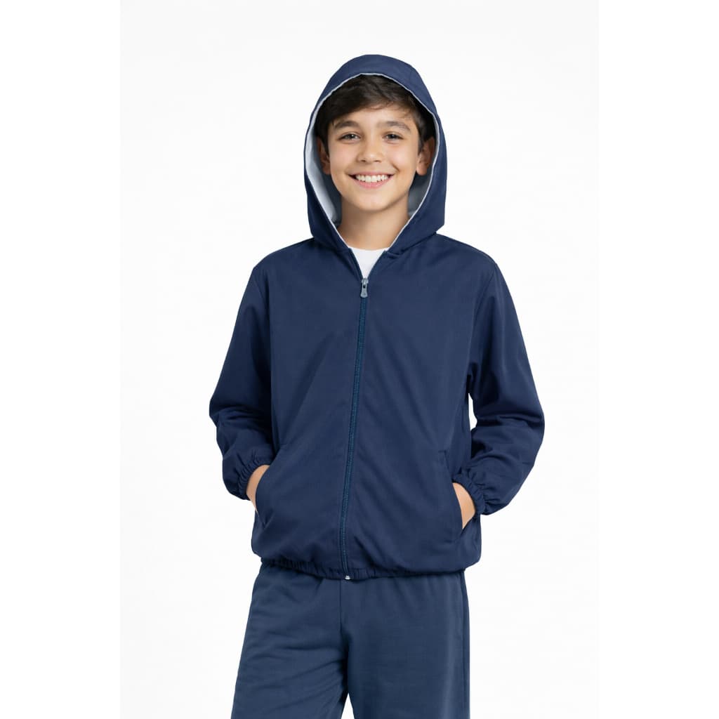 Corta Vento Infantil Jaqueta Juvenil Lisa Básica Escola Passeio Menina Menino Unissex Blusa Frio Leve