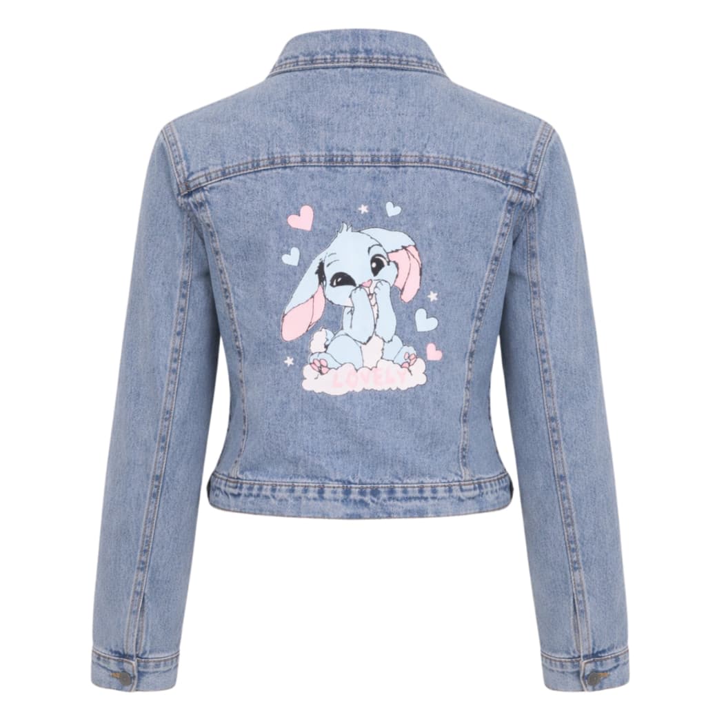 Jaqueta Jeans Infantil Menina Marmorizada – Blusa de Frio Juvenil Fashion 10 ao 16