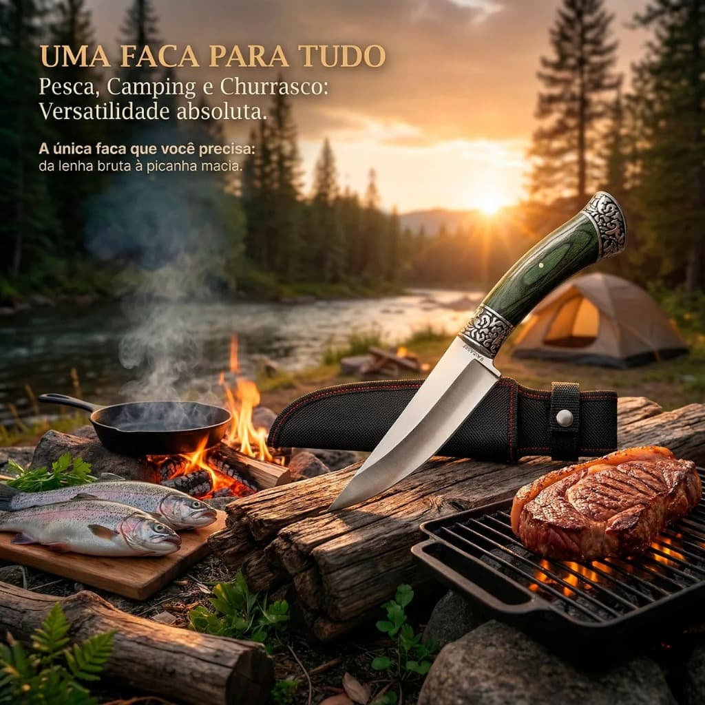 Faca Churrasco Luxo Premium KA-SA39
