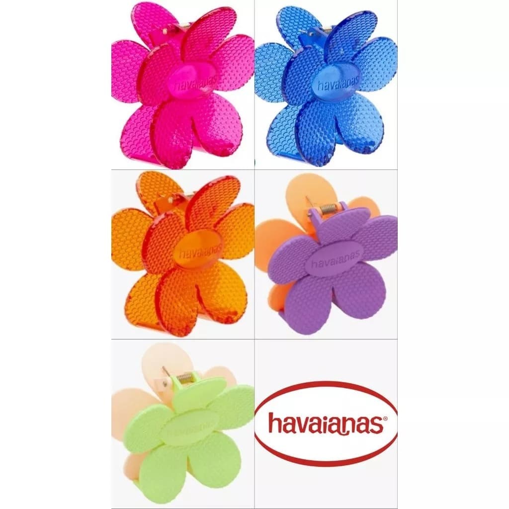 Presilha de Cabelo Havaianas Flor