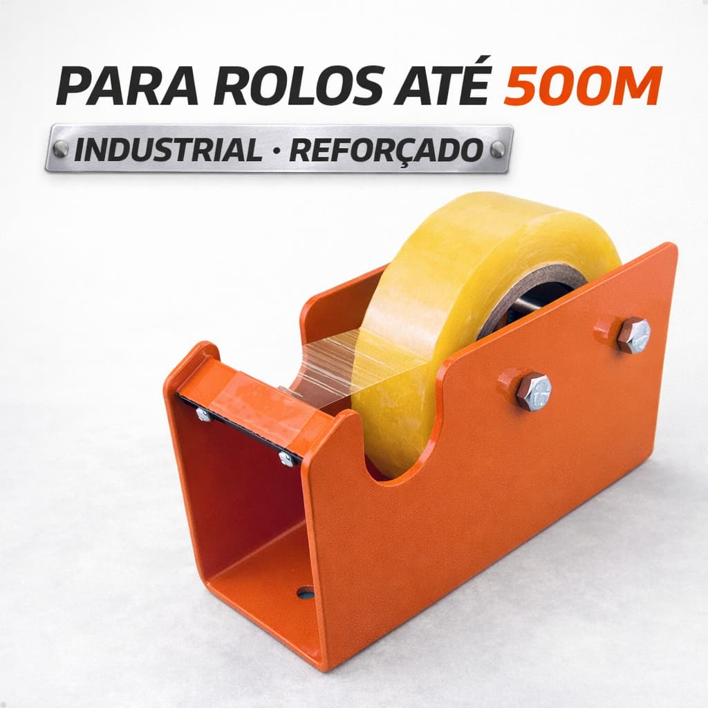 Dispensador Fita Adesiva 500m Industrial Para Embalagem Pesada Ragotti