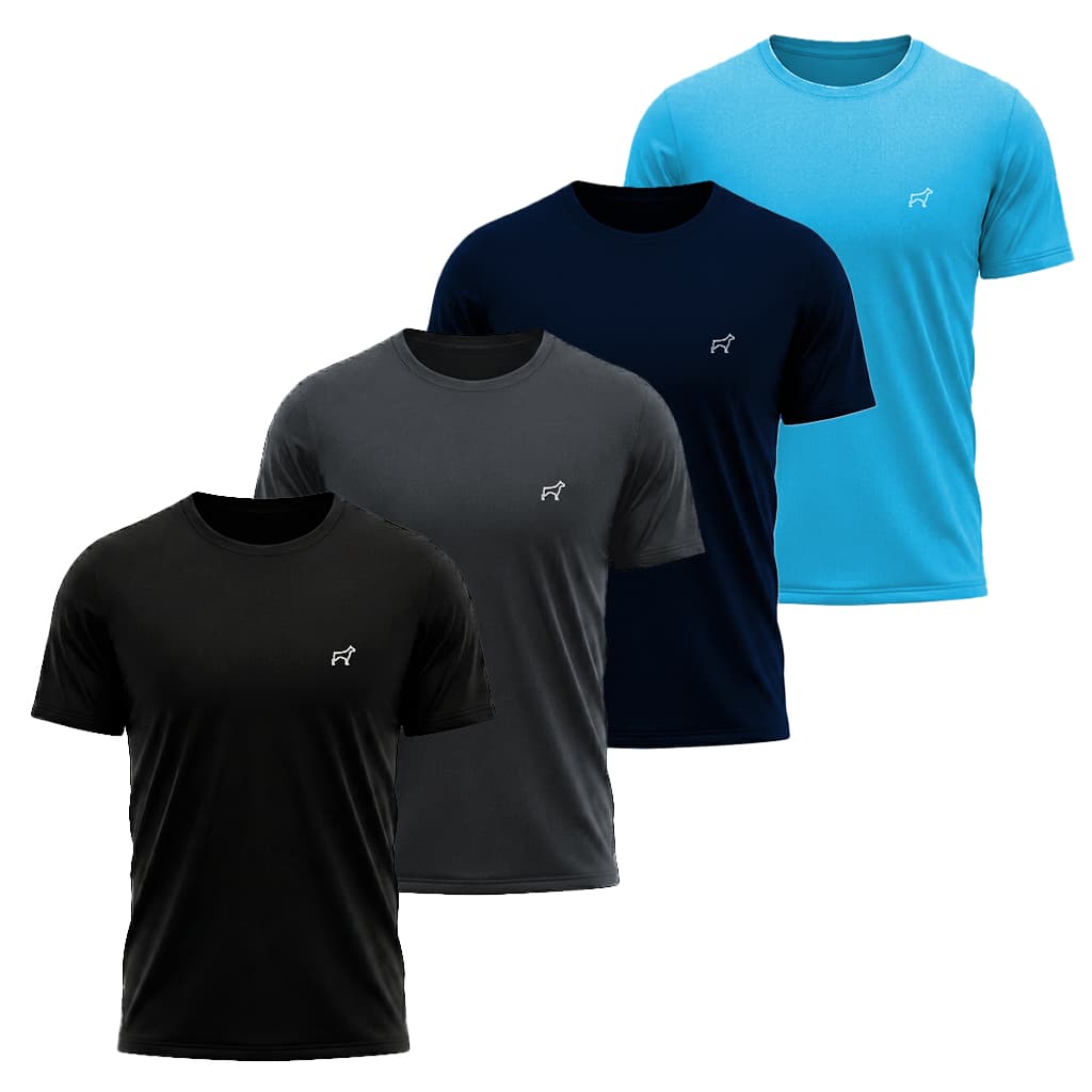 Kit 4 Camisas Dry Fit Masculina Academia Treino Corrida
