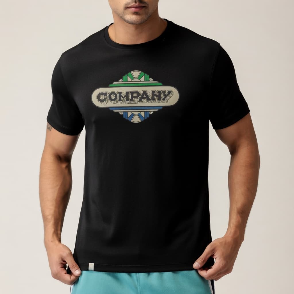 Camisa Camiseta Company Original Preta Retro Anos 80 Blusa 100% Algodão Casual Malha Premium