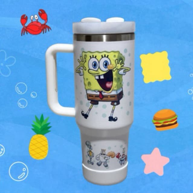 Copo Térmico 1.200 Personalizado Bob Esponja 🧽
