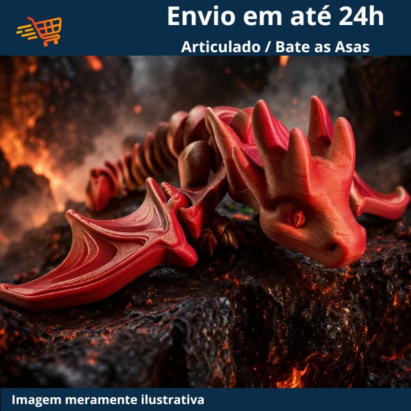 Dragão Articulado – Flexível e Colecionável