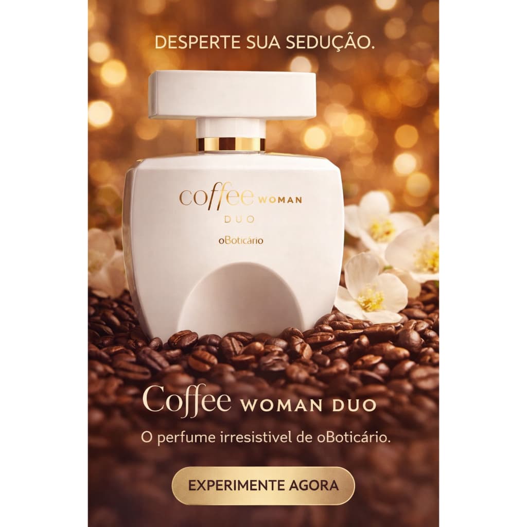 Boticario Coffee Feminino Woman Duo Colônia 100ml