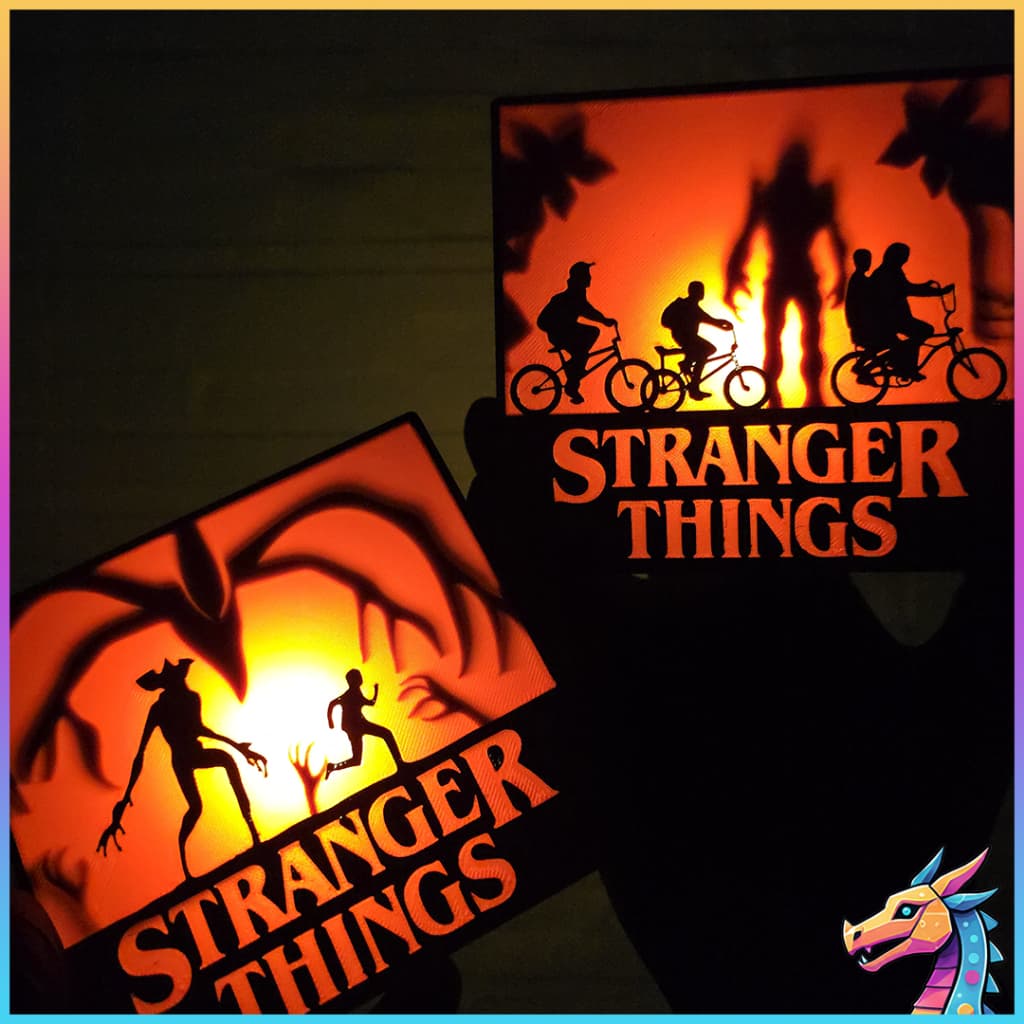 Luminária Stranger Things Mundo invertido Decorativa Colecionavel Geek