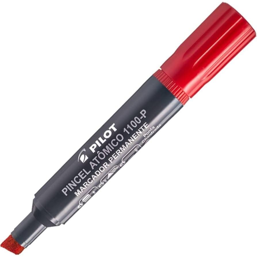 Pincel Marcador Atomico 1100P Vermelho