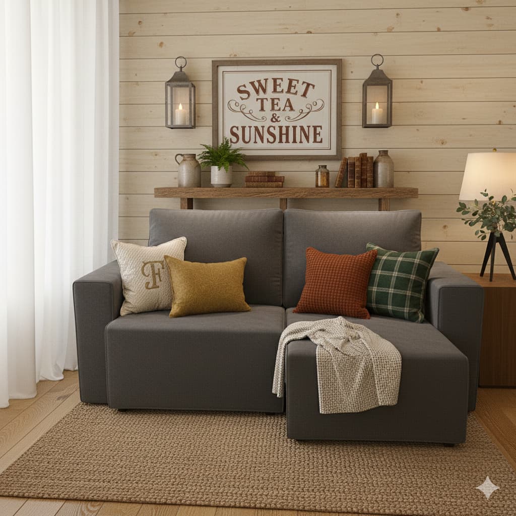 Protetor de Sofá Retrátil Reclinável 2 Lugares Suede Impermeável com Braço Coberto