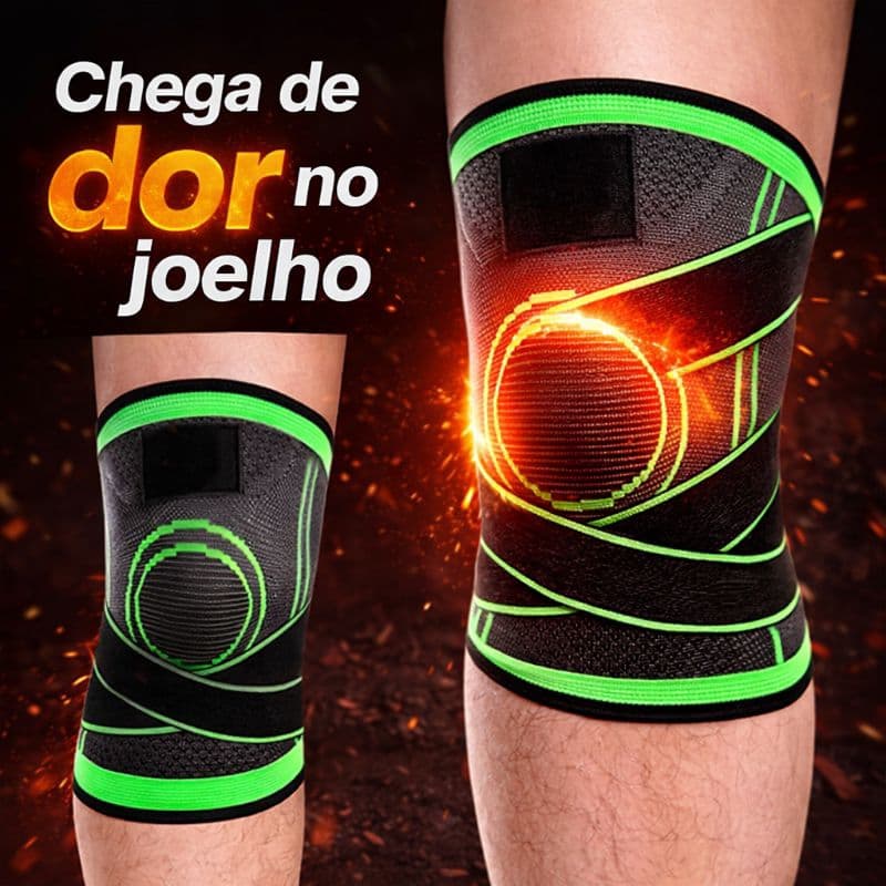 Joelheira Compressão Ortopédica Esportiva Kit 2 Knee Support MWKS 6906 Para Dor e Corrida