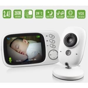 Babá Eletrônica Câmera Com Monitor Vídeo Colorido Baby Vb603