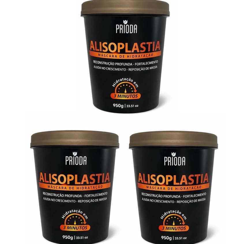 Máscara Hidratação, Reposição de Massa, e Reconstrução 7 Óleos Vegetais Alisoplastia Prioda  950g
